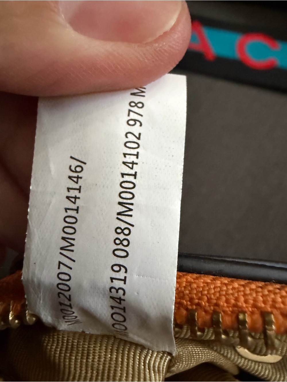 Marc Jacobs Orange Crossbody with Blue and Black Logo Strap - Picture 12 of 13